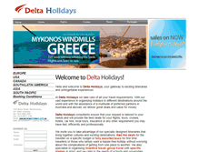 Tablet Screenshot of deltaholidays.com.au